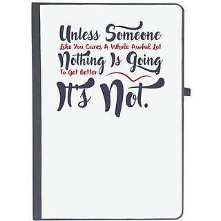                       UDNAG Ruled Notebook Diary 'Unless someone you like nothing is going better | Dr. Seuss', [A5 80Pages 80GSM]                                              