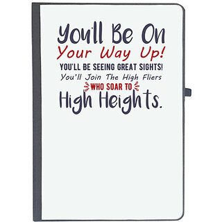                       UDNAG Ruled Notebook Diary 'You will be on your way up | Dr. Seuss', [A5 80Pages 80GSM]                                              