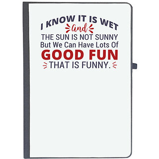                       UDNAG Ruled Notebook Diary 'Good fun thats funny | Dr. Seuss', [A5 80Pages 80GSM]                                              