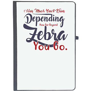                       UDNAG Ruled Notebook Diary 'How much you will know depending how far beyond | Dr. Seuss', [A5 80Pages 80GSM]                                              