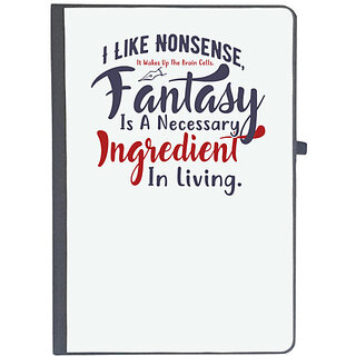                       UDNAG Ruled Notebook Diary 'Fantasy Ingredient in living | Dr. Seuss', [A5 80Pages 80GSM]                                              
