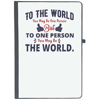                       UDNAG Ruled Notebook Diary 'The world | Dr. Seuss', [A5 80Pages 80GSM]                                              