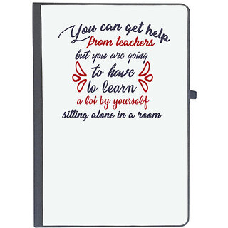                       UDNAG Ruled Notebook Diary 'You can get help | Dr. Seuss', [A5 80Pages 80GSM]                                              