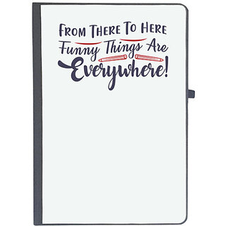                       UDNAG Ruled Notebook Diary 'Funny things are everywhere | Dr. Seuss', [A5 80Pages 80GSM]                                              