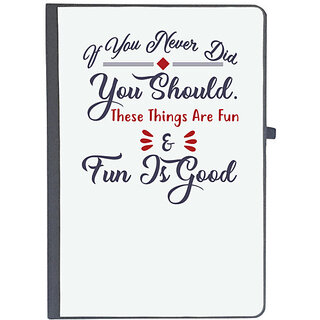                       UDNAG Ruled Notebook Diary 'Fun is good | Dr. Seuss', [A5 80Pages 80GSM]                                              