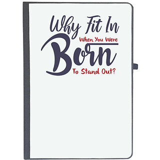                       UDNAG Ruled Notebook Diary 'Why fit in when you were born to stand | Dr. Seuss', [A5 80Pages 80GSM]                                              