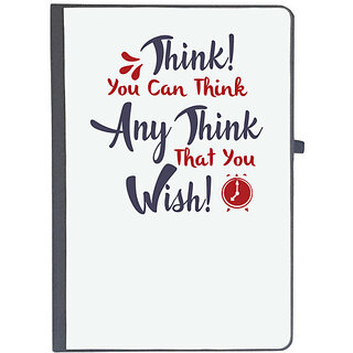                       UDNAG Ruled Notebook Diary 'You can think any think that you wish | Dr. Seuss', [A5 80Pages 80GSM]                                              