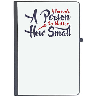                      UDNAG Ruled Notebook Diary 'A person no matter how small | Dr. Seuss', [A5 80Pages 80GSM]                                              