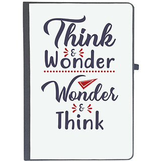                       UDNAG Ruled Notebook Diary 'Think wonder | Dr. Seuss', [A5 80Pages 80GSM]                                              