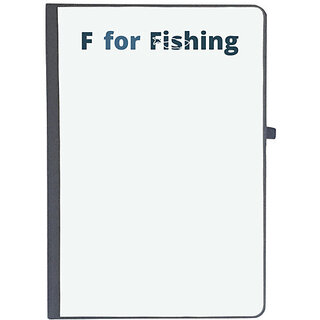                       UDNAG Ruled Notebook Diary 'Fishing | F for fishing', [A5 80Pages 80GSM]                                              