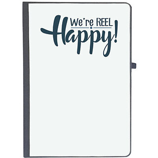                       UDNAG Ruled Notebook Diary 'Happy | We are reel happy', [A5 80Pages 80GSM]                                              