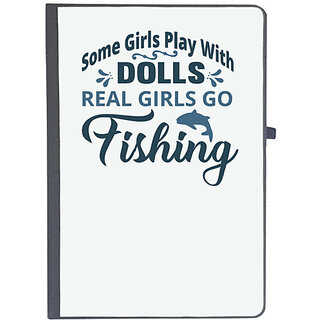                       UDNAG Ruled Notebook Diary 'Fishing | Some girl play with dolls', [A5 80Pages 80GSM]                                              