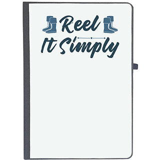                       UDNAG Ruled Notebook Diary 'Fishing | Reel it simply', [A5 80Pages 80GSM]                                              