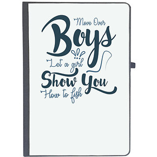                       UDNAG Ruled Notebook Diary 'Fishing | Move over Boys', [A5 80Pages 80GSM]                                              