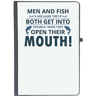                       UDNAG Ruled Notebook Diary 'Fishing | Men & Fish', [A5 80Pages 80GSM]                                              