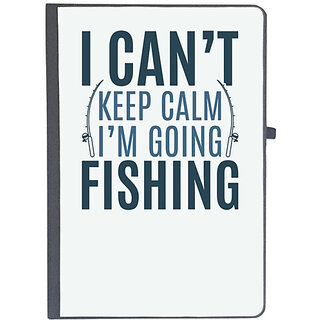                       UDNAG Ruled Notebook Diary 'Fishing | I can't keep calm', [A5 80Pages 80GSM]                                              