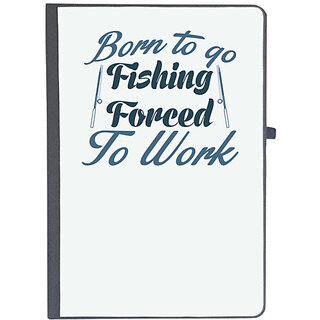                       UDNAG Ruled Notebook Diary 'Fishing | Born to go fishing', [A5 80Pages 80GSM]                                              