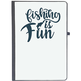                      UDNAG Ruled Notebook Diary 'Fishing | Fishing is fun', [A5 80Pages 80GSM]                                              