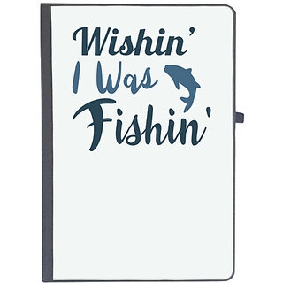                       UDNAG Ruled Notebook Diary 'Fishing | Wishin I was Fishin', [A5 80Pages 80GSM]                                              