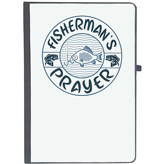                       UDNAG Ruled Notebook Diary 'Fishing | Fisherman's prayer', [A5 80Pages 80GSM]                                              