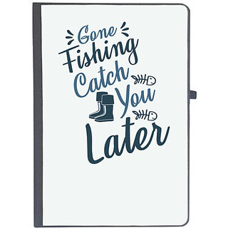                       UDNAG Ruled Notebook Diary 'Fishing | Gone fishing', [A5 80Pages 80GSM]                                              