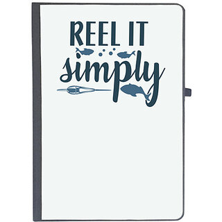                       UDNAG Ruled Notebook Diary 'Fishing | Reel it', [A5 80Pages 80GSM]                                              