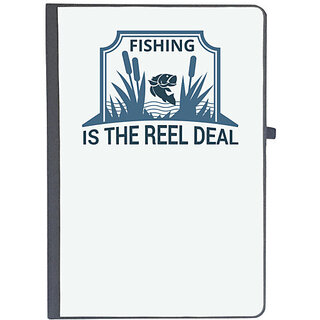                       UDNAG Ruled Notebook Diary 'Fishing | Fishing is the real deal', [A5 80Pages 80GSM]                                              