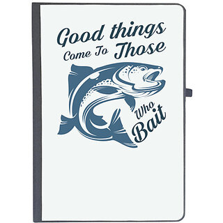                       UDNAG Ruled Notebook Diary 'Fishing | Good things', [A5 80Pages 80GSM]                                              