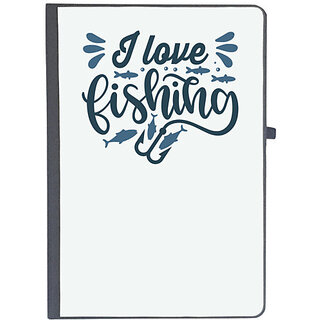                       UDNAG Ruled Notebook Diary 'Fishing | I love fishing', [A5 80Pages 80GSM]                                              