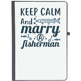                       UDNAG Ruled Notebook Diary 'Fishing | Keep calm and merry', [A5 80Pages 80GSM]                                              