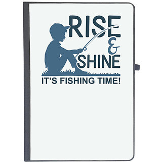                       UDNAG Ruled Notebook Diary 'Fishing | Rise & Shine', [A5 80Pages 80GSM]                                              