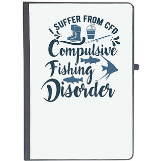                       UDNAG Ruled Notebook Diary 'Fishing | I suffer from', [A5 80Pages 80GSM]                                              