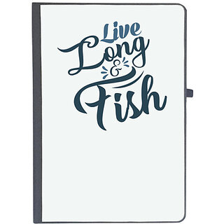                       UDNAG Ruled Notebook Diary 'Fishing | Live long', [A5 80Pages 80GSM]                                              