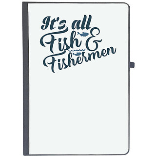                       UDNAG Ruled Notebook Diary 'Fishing | It's all fish', [A5 80Pages 80GSM]                                              