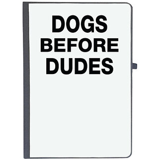                       UDNAG Ruled Notebook Diary 'Dogs | Dogs before dudes', [A5 80Pages 80GSM]                                              