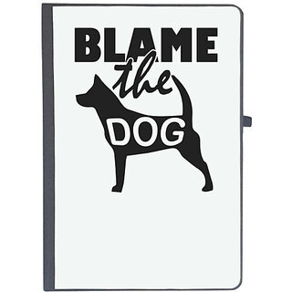                       UDNAG Ruled Notebook Diary 'Dogs | Blame the dog', [A5 80Pages 80GSM]                                              