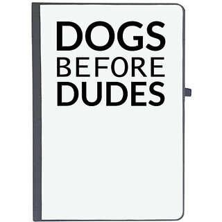                       UDNAG Ruled Notebook Diary 'Dogs | Dogs before dude', [A5 80Pages 80GSM]                                              