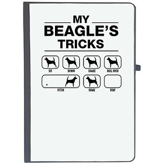                       UDNAG Ruled Notebook Diary 'Dogs | My beagles tricks', [A5 80Pages 80GSM]                                              