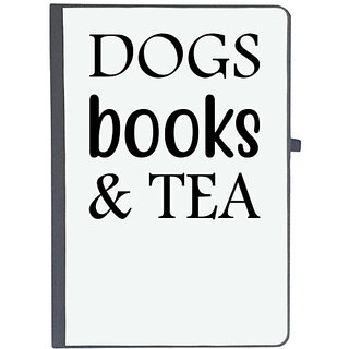                       UDNAG Ruled Notebook Diary 'Dogs | Dog Book and tea', [A5 80Pages 80GSM]                                              