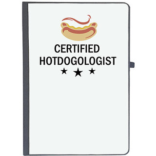                       UDNAG Ruled Notebook Diary 'Dogs | Certified hotdogologist', [A5 80Pages 80GSM]                                              