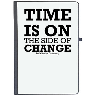                       UDNAG Ruled Notebook Diary 'Time | Time is on the side of change', [A5 80Pages 80GSM]                                              