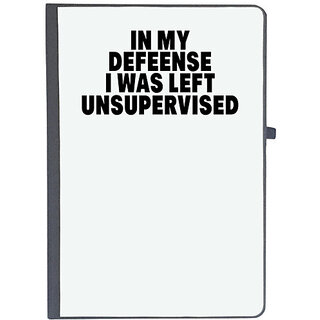                       UDNAG Ruled Notebook Diary 'Golf | in my defense i was left', [A5 80Pages 80GSM]                                              