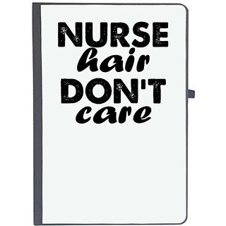                       UDNAG Ruled Notebook Diary 'Nurse | nurse hair don't care', [A5 80Pages 80GSM]                                              
