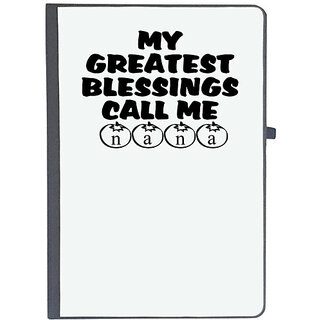                       UDNAG Ruled Notebook Diary 'Nana | my greatest blessings call me nana', [A5 80Pages 80GSM]                                              