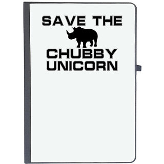                      UDNAG Ruled Notebook Diary 'Save animals | save the chubby unicorn', [A5 80Pages 80GSM]                                              