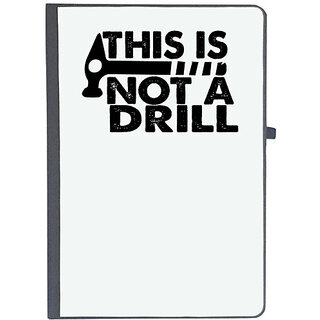                       UDNAG Ruled Notebook Diary 'Hammer | this is not a drill', [A5 80Pages 80GSM]                                              