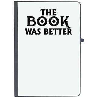                       UDNAG Ruled Notebook Diary 'Book | the book was better', [A5 80Pages 80GSM]                                              