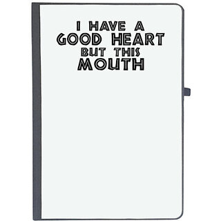                       UDNAG Ruled Notebook Diary 'Good Heart | i have a good heart', [A5 80Pages 80GSM]                                              