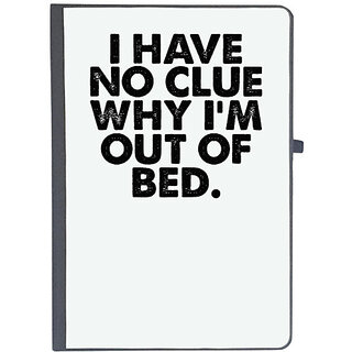                       UDNAG Ruled Notebook Diary 'Bed | i have no clue why i'm', [A5 80Pages 80GSM]                                              