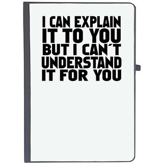                       UDNAG Ruled Notebook Diary '| i can explain it to you', [A5 80Pages 80GSM]                                              